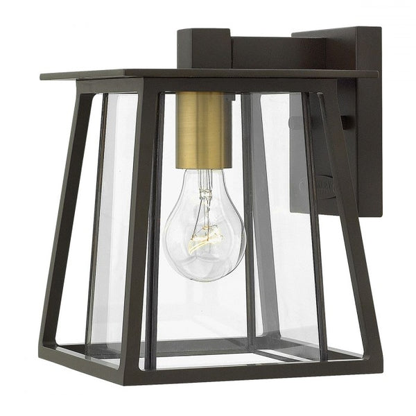 Dark Bronze Contemporary Square Wall Lantern
