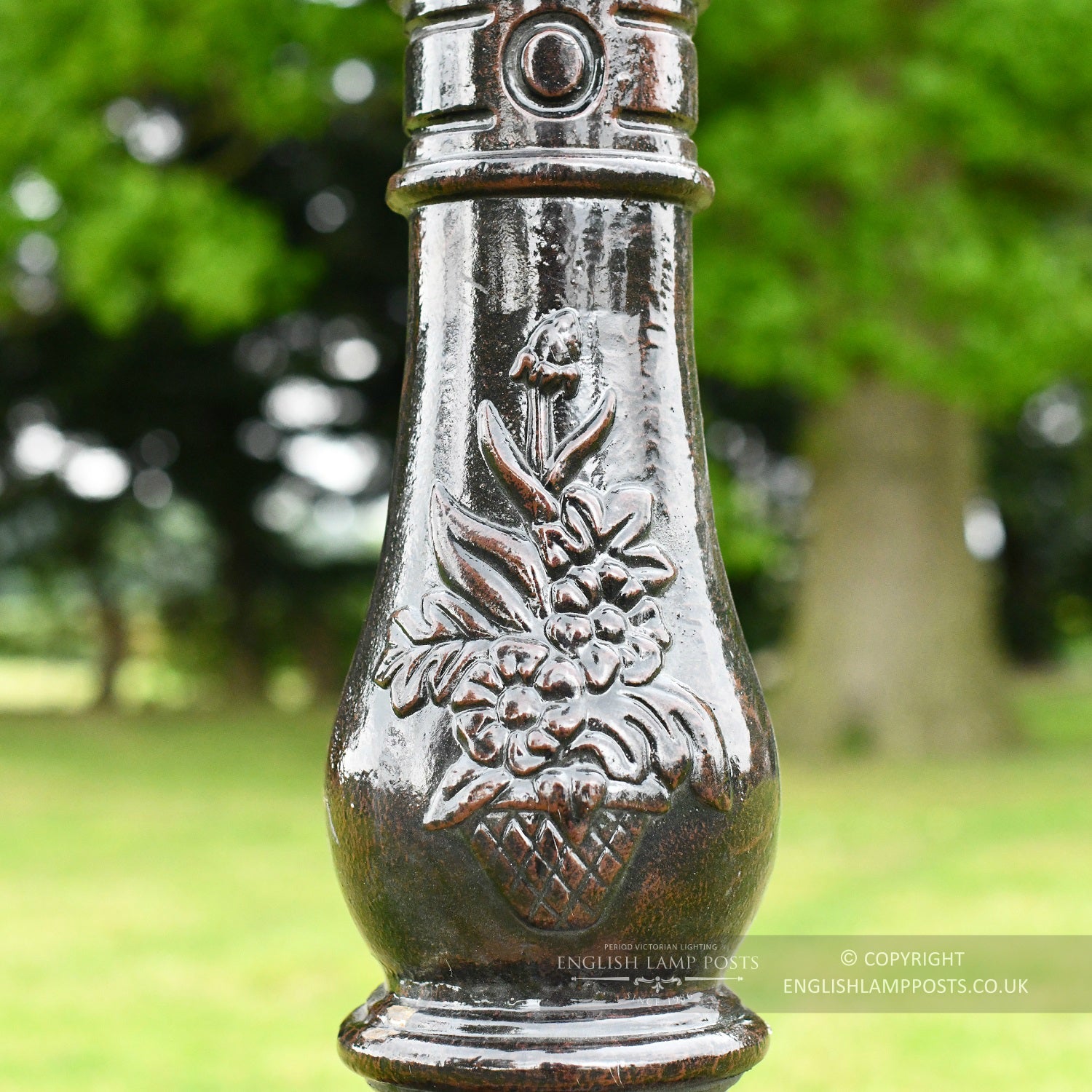 Decorative Detailing On Cast Iron Lamp Post Column