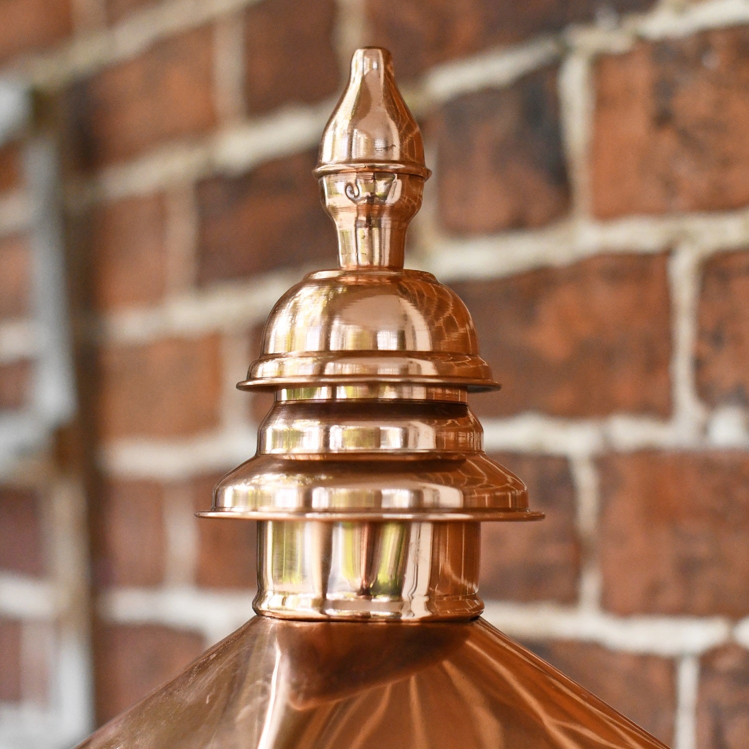 Decorative Lantern Finial In Copper Finish