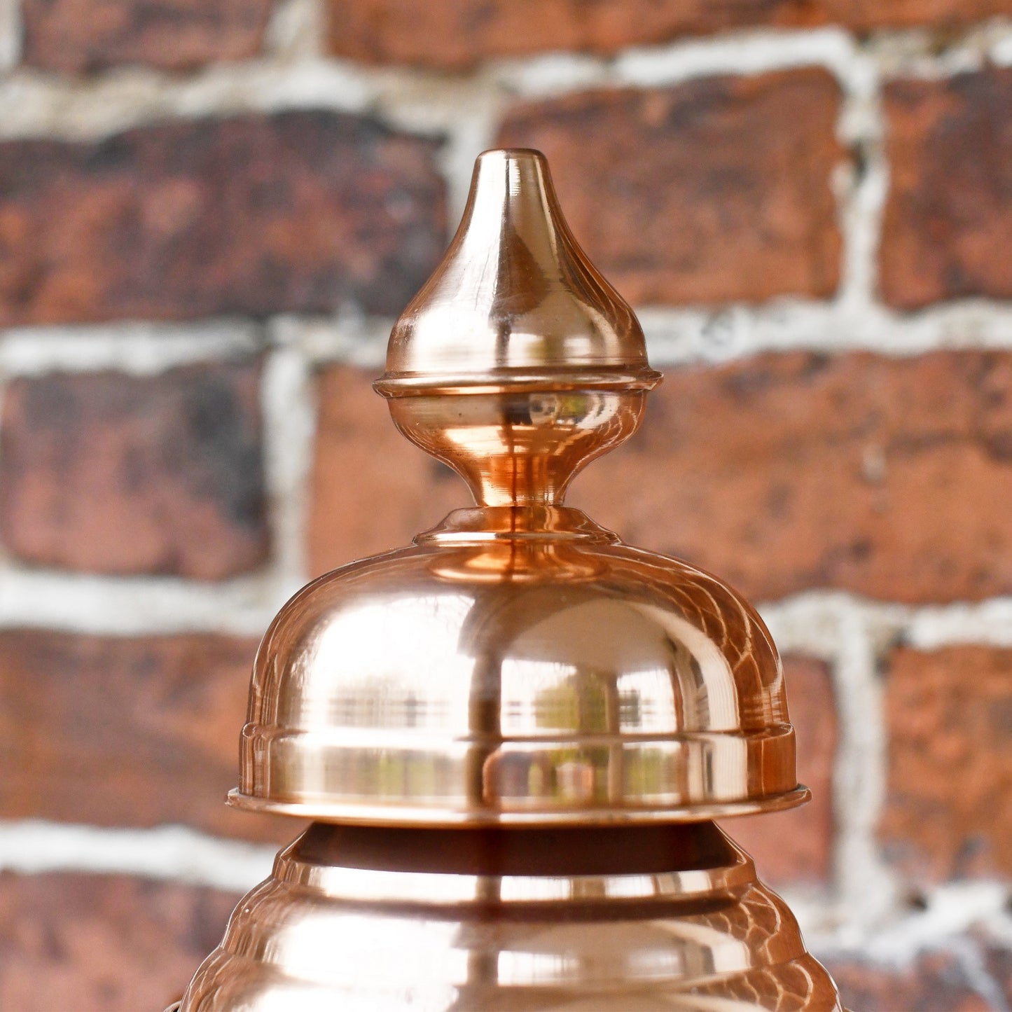Decorative Lantern Finial On Hexagonal Bracket