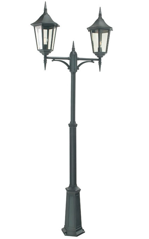 Grand Dual Head Lamp Post and Lantern Set
