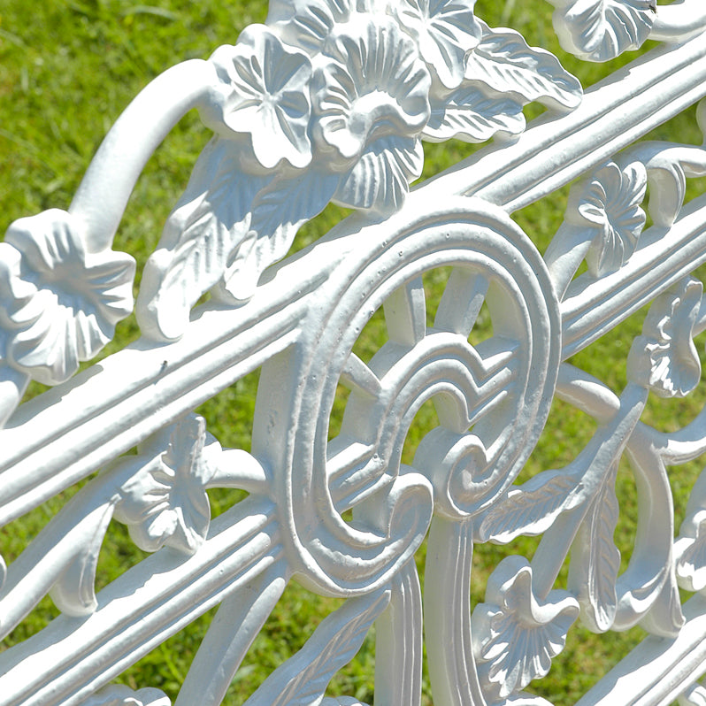Detailed image of cast aluminium Garden bench