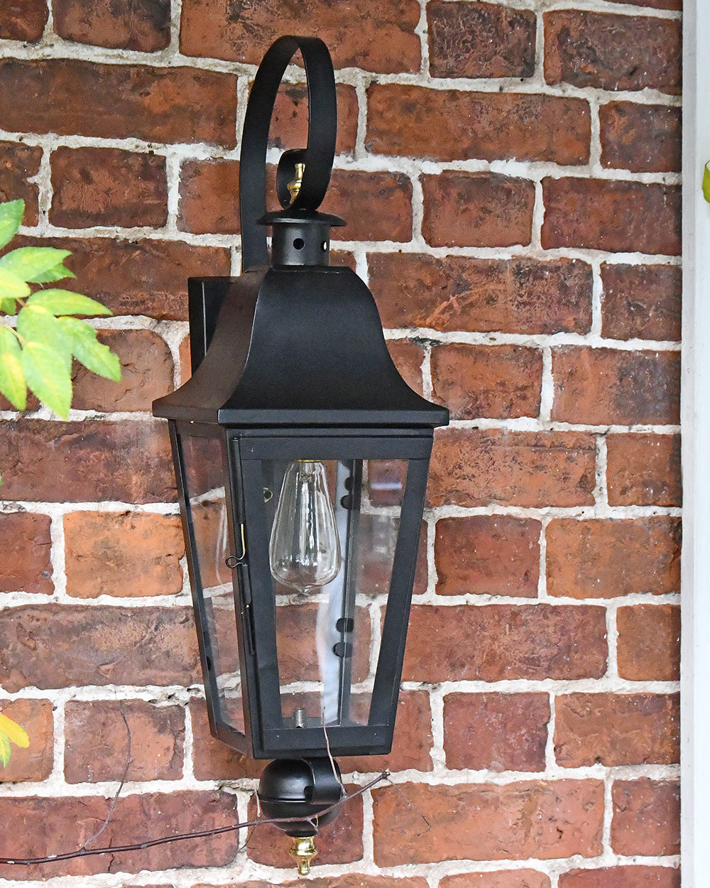 Devonshire Black Wall Lantern Front