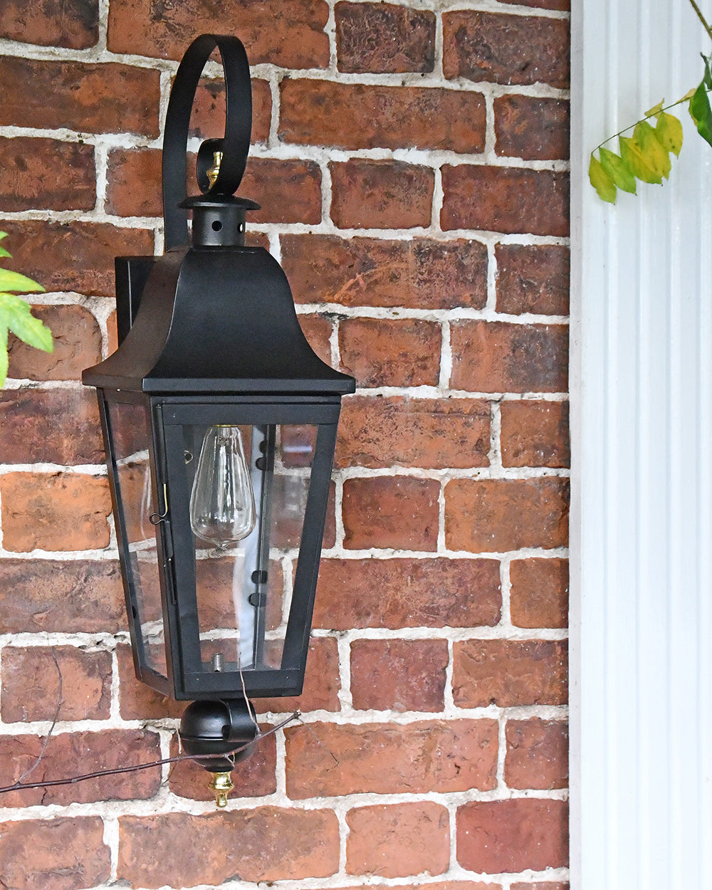 Devonshire Black Wall Lantern In Situ