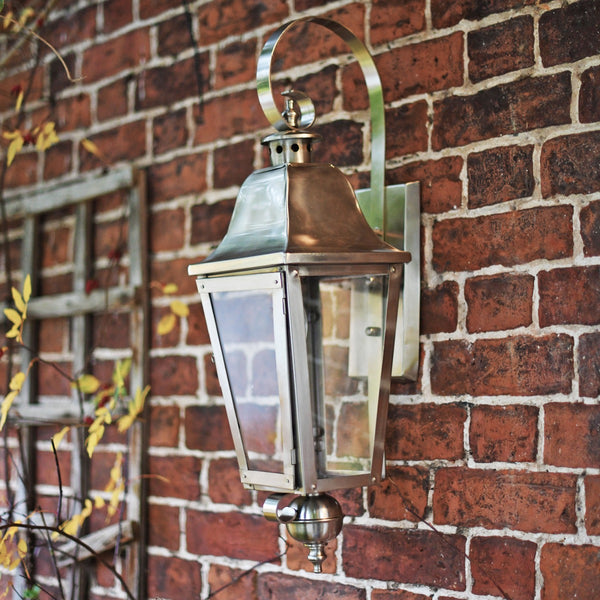 Devonshire Antique Silver Wall Lantern