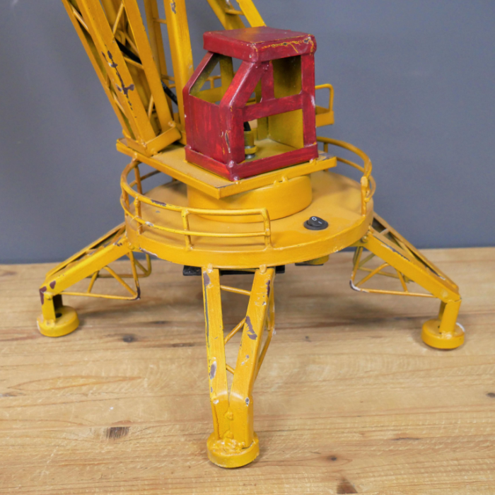 Distressed Demolition Crane Table Lamp