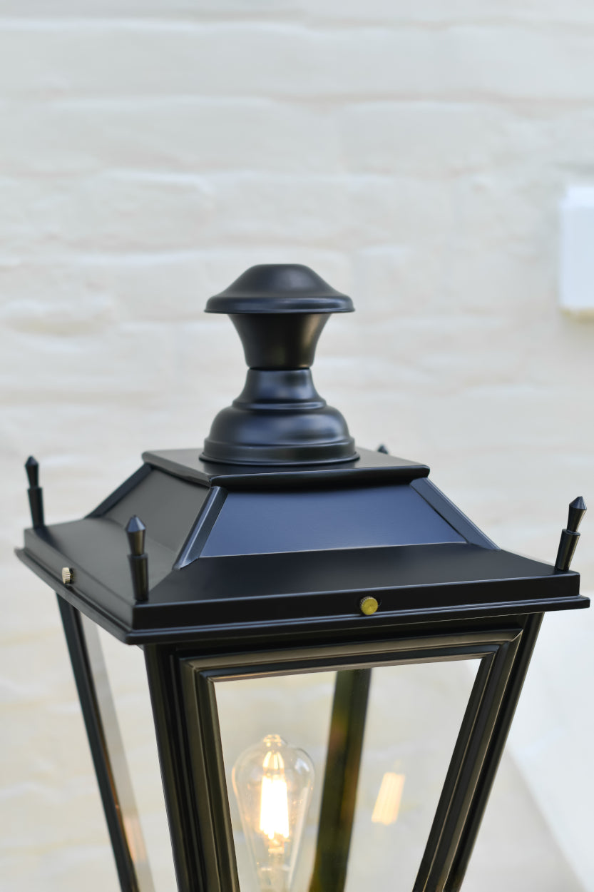 Black medieval lantern top