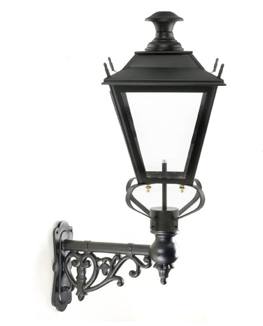 Traditional Garden wall lantern on ornate bracket