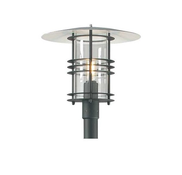 Liestal Double Head Modern Black Lamp Post