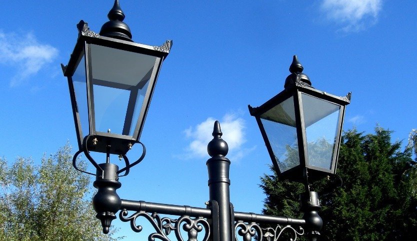 Dual Headed Victorian Lamp Post
