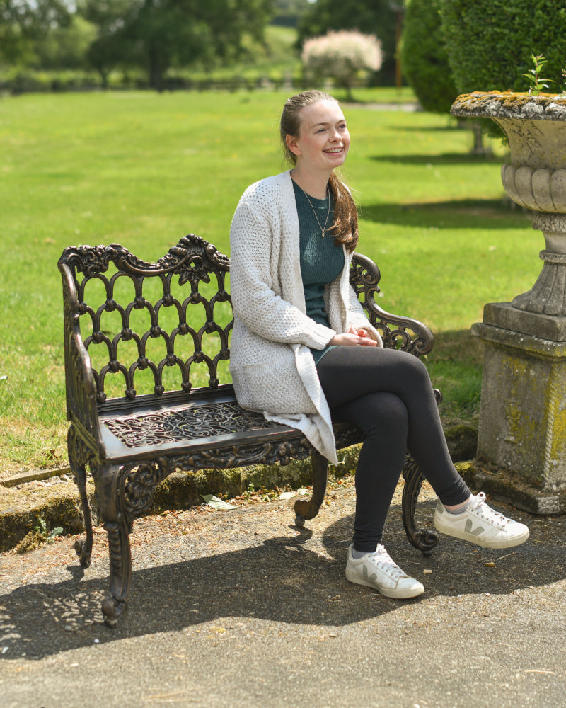 Life size scale of the 'Dropmore' bench