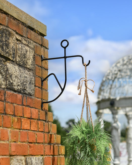 Black garden wall bracket 