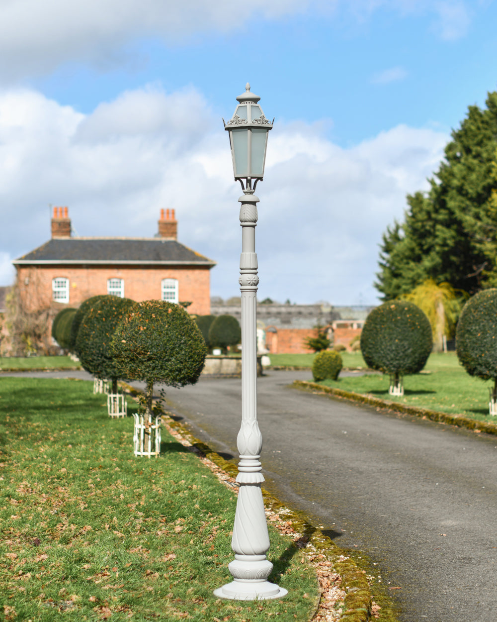 Grey lamp post 