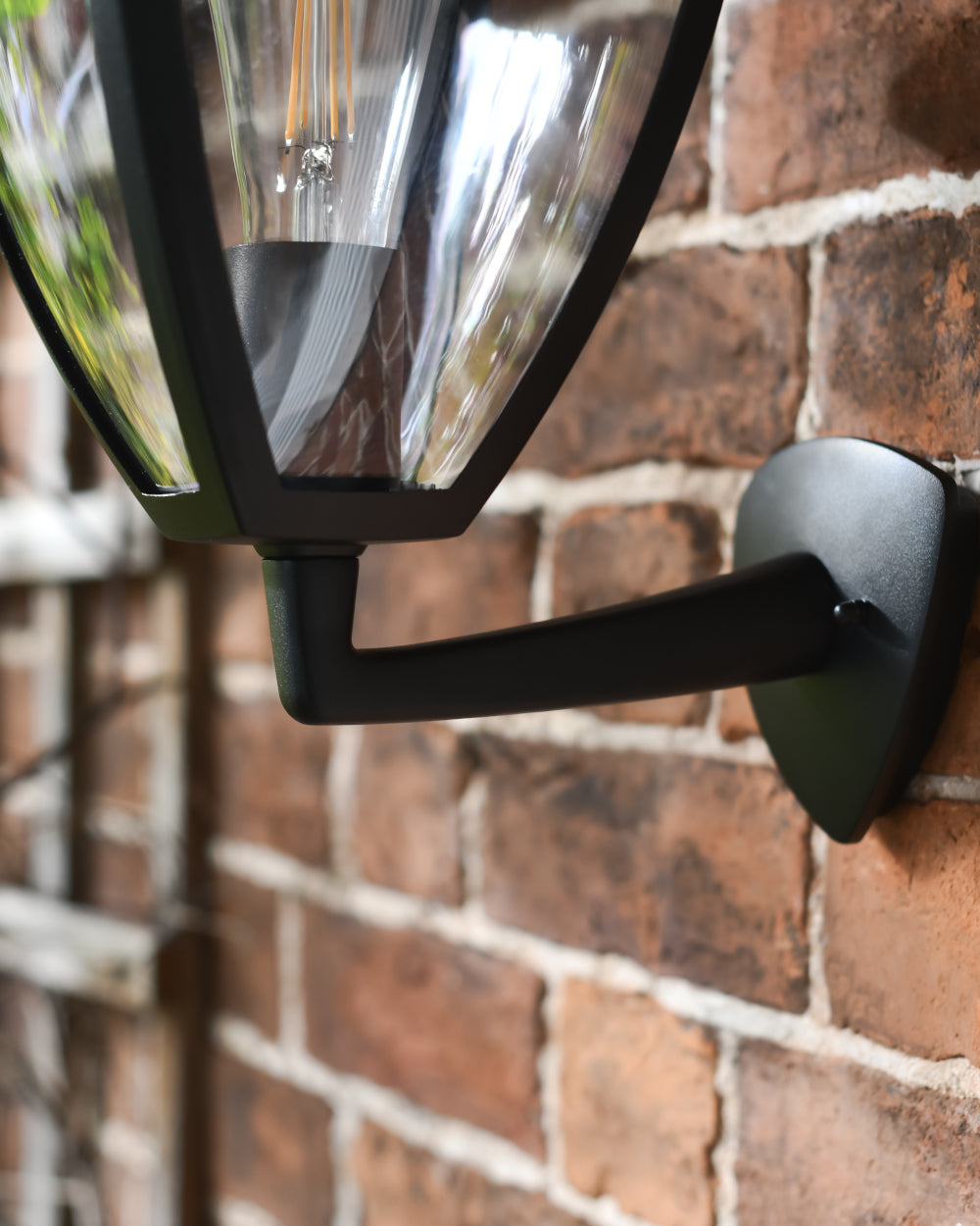 Bottom of the exterior light 