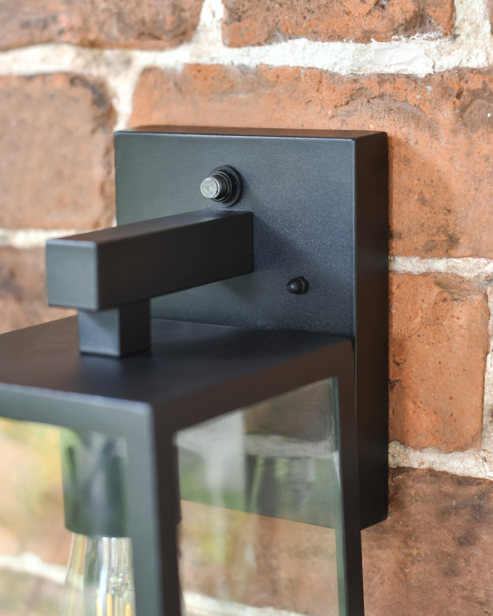 Matte-black wall bracket