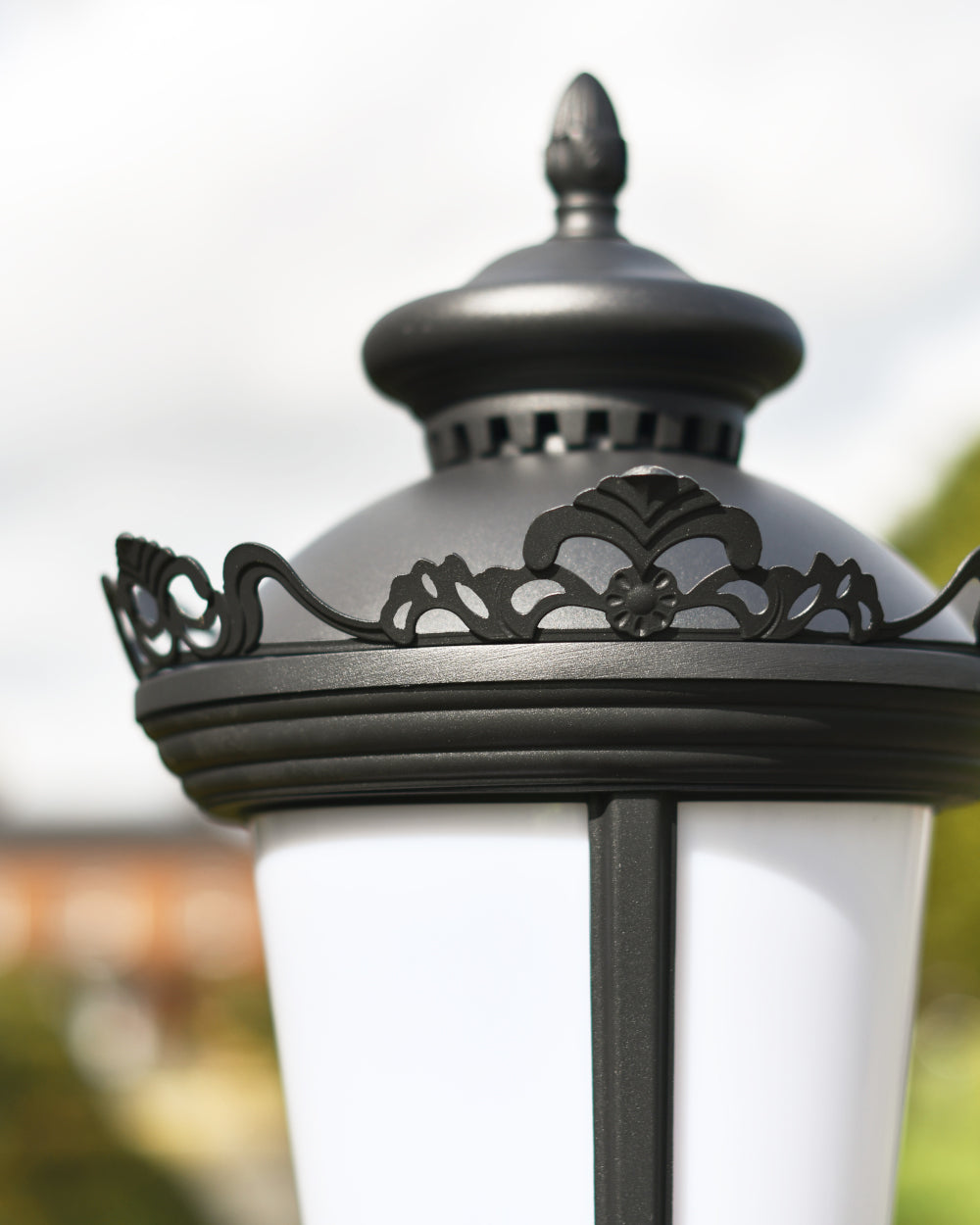 Ornate circular lantern head 