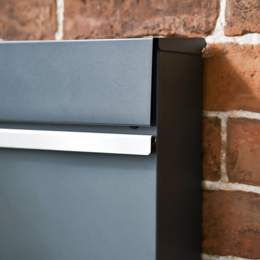 Galvanised steel letter box 