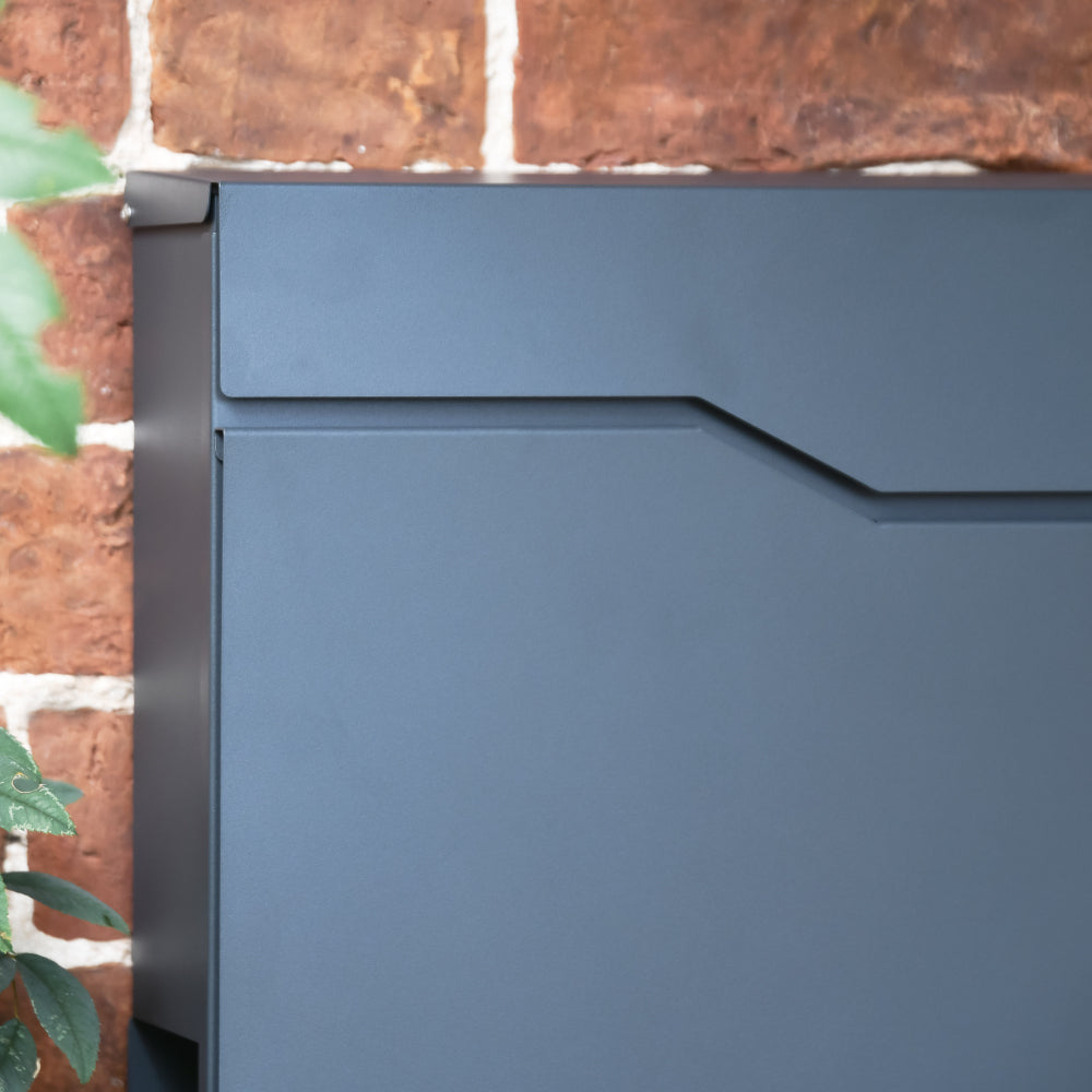 Galvanised steel letter box 