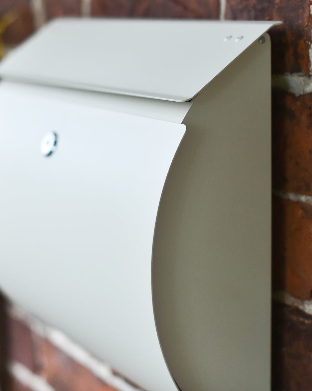 Cream letter box