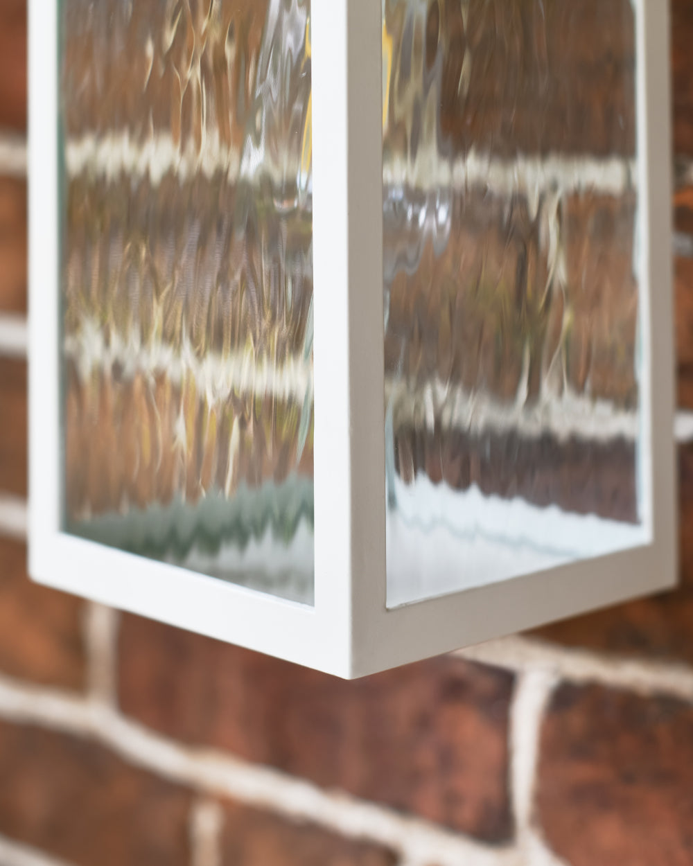 Dimpled glass wall light 