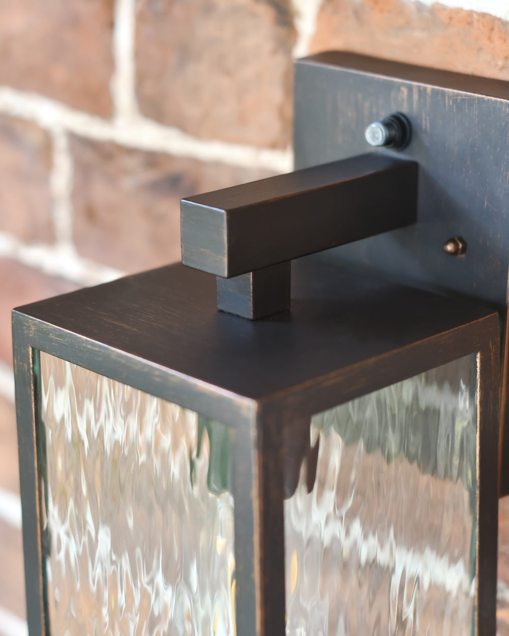 Chrome wall-light top bracket