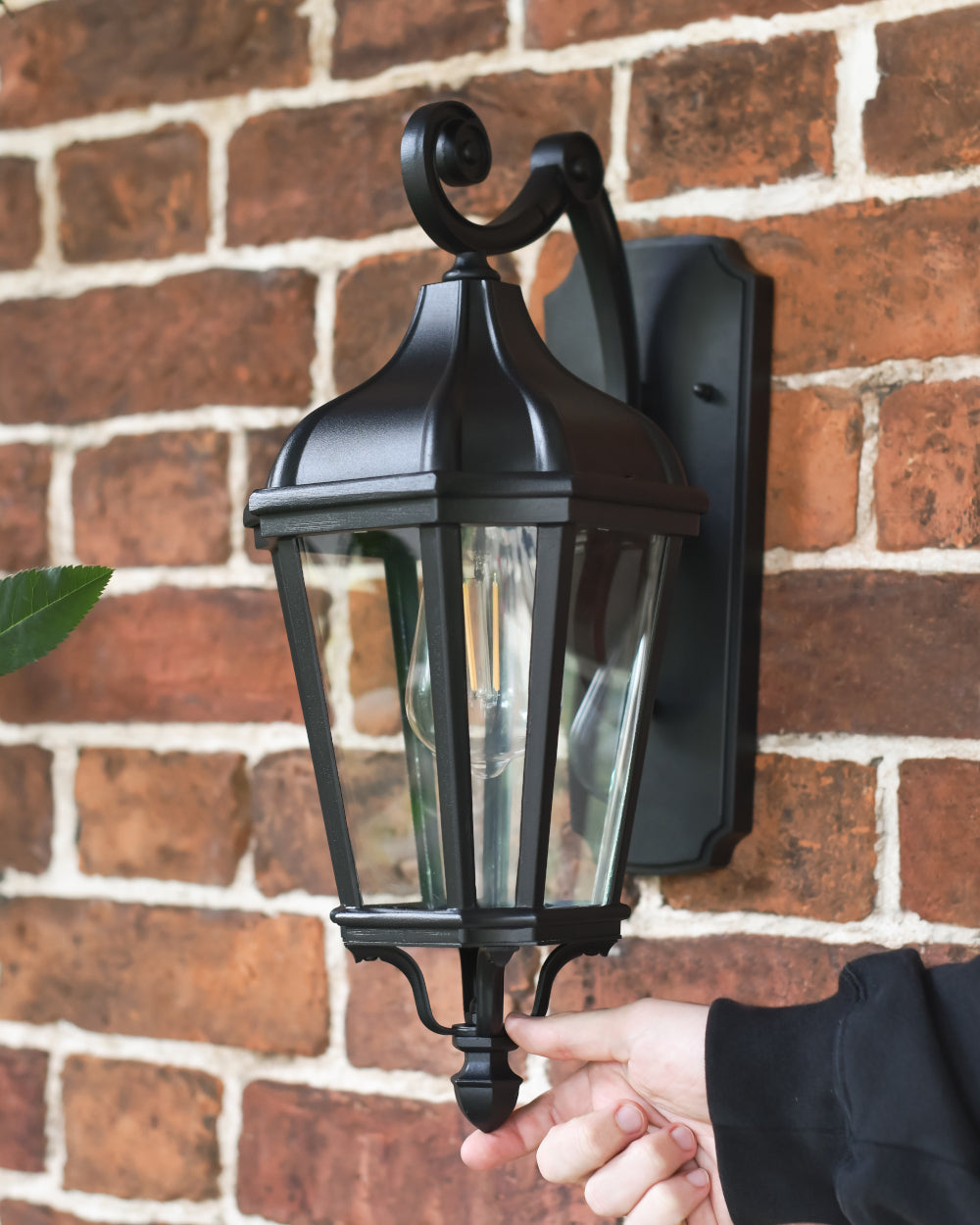 Jet black outdoor light 