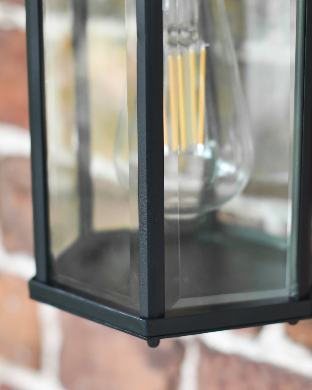 Plain glass panes wall light 