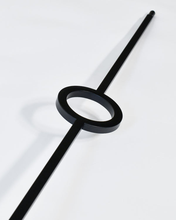 'Armatura' Matte Black Straight Metal Stair Spindle