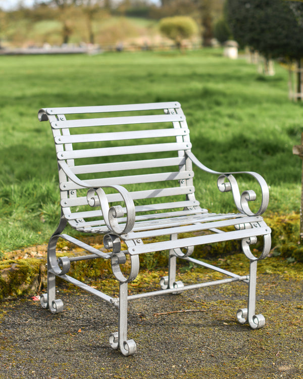 'Claydon' Grey One-Seater Bench