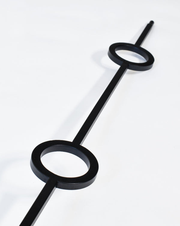 'Titulus' Matte Black Straight Metal Stair Spindle