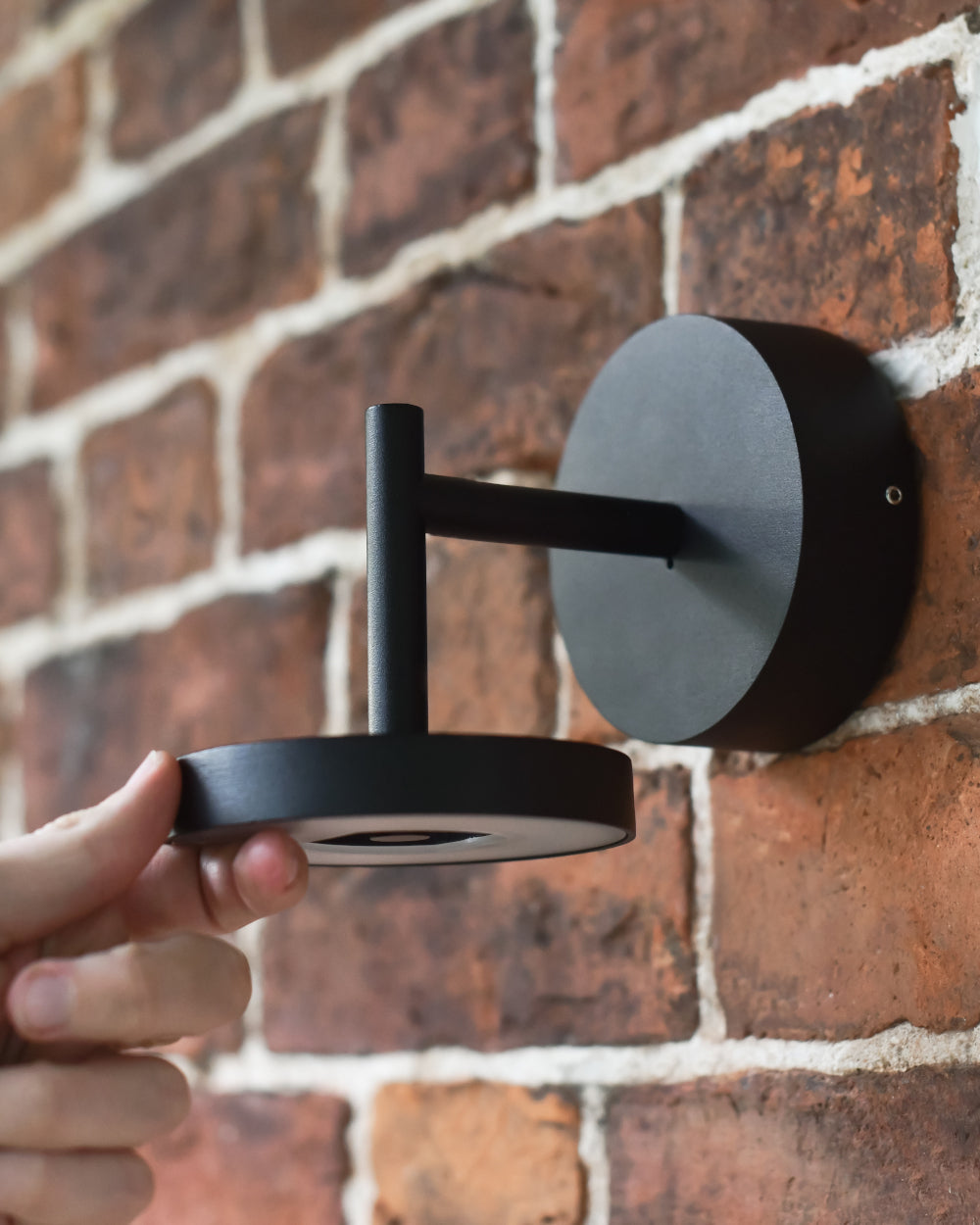 Halo light mounted to a wall