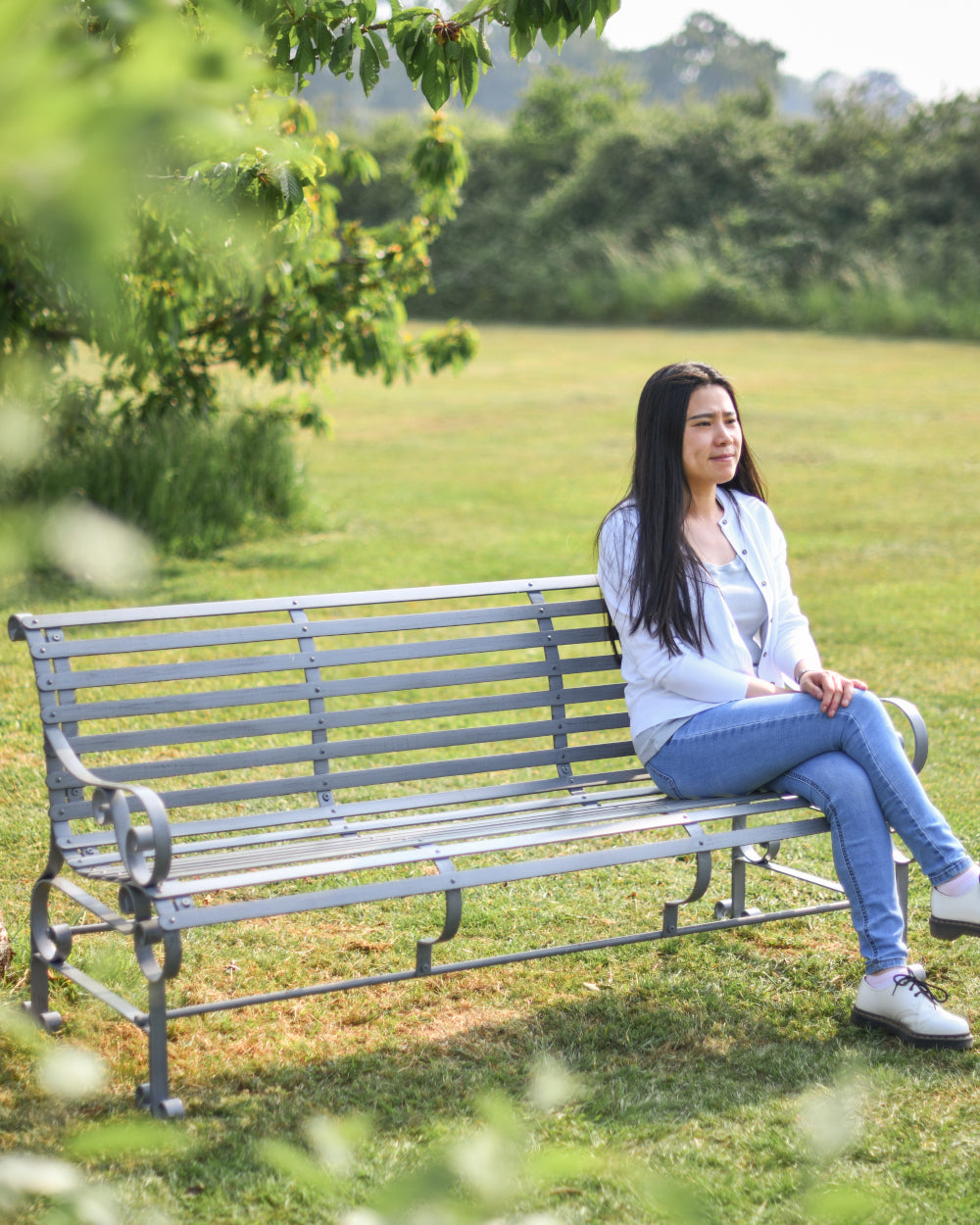 Three-seat garden bench 