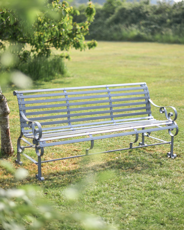 'Claydon' Grey Three-Seater Bench
