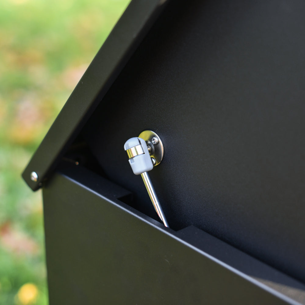Metal retractable hinges for parcel box 
