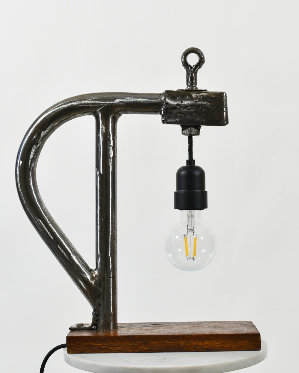 Contemporary Steel Pipe Table Light