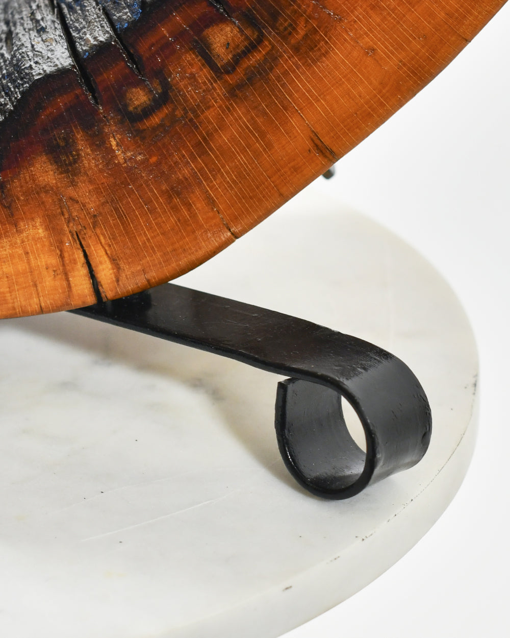Matte-black base for table lamp