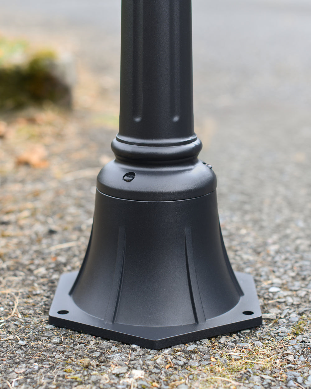 Matte-black fixing plate 