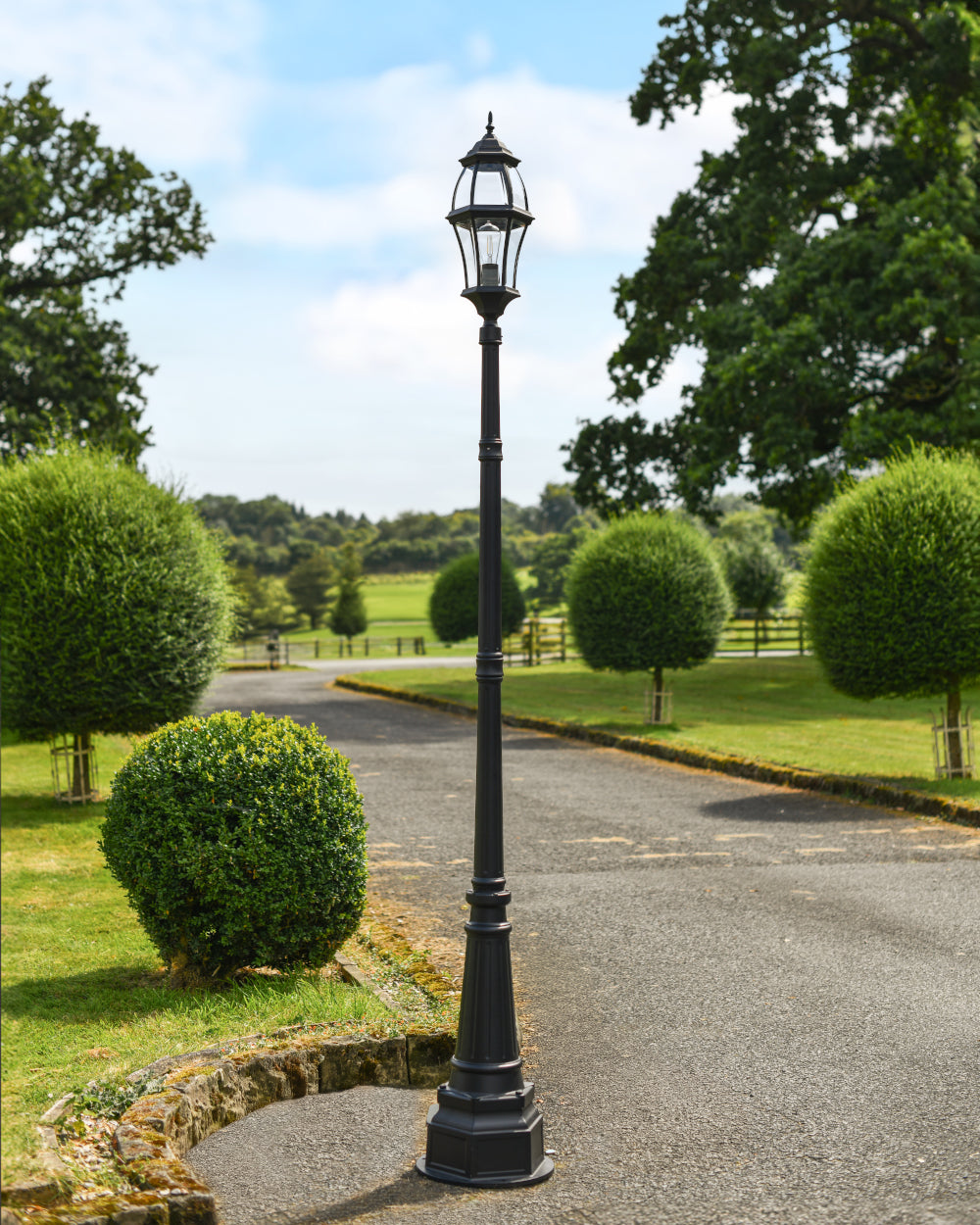 Victorian-inspired lamp post 