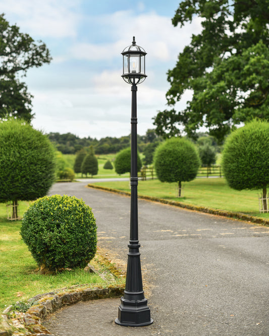Victorian-inspired lamp post