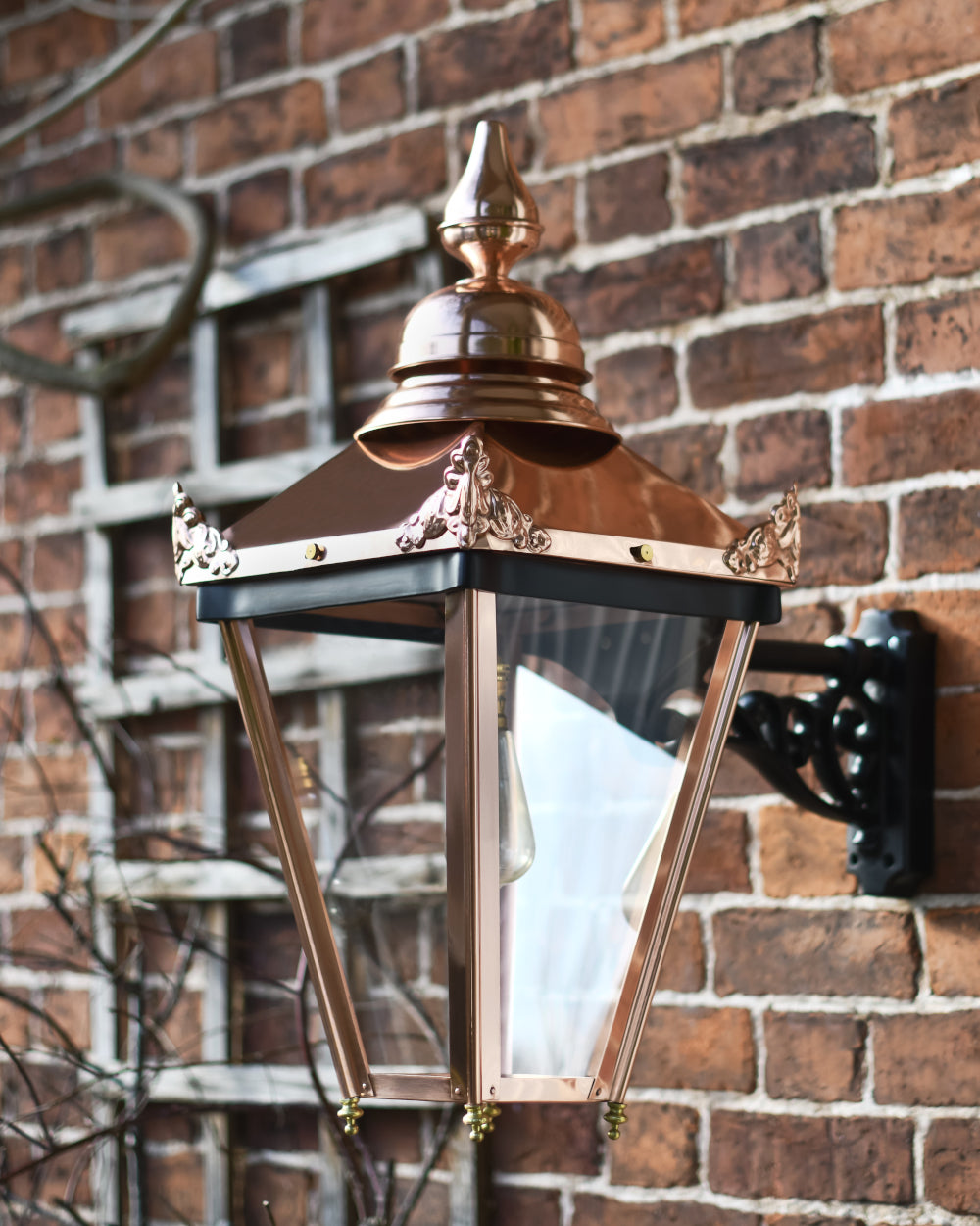 Copper wall light 