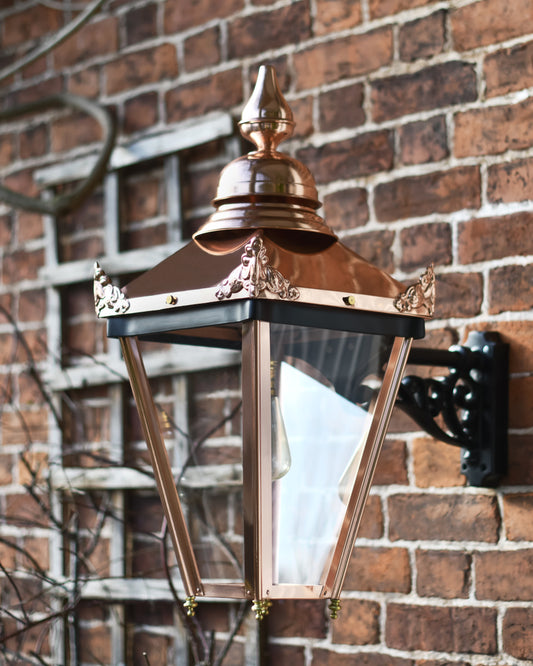 Copper wall light 