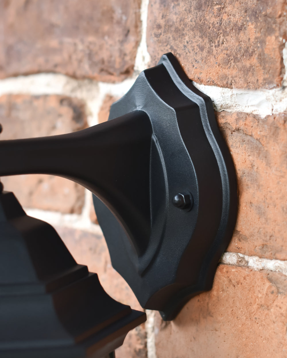 'Warwick' black wall plate 