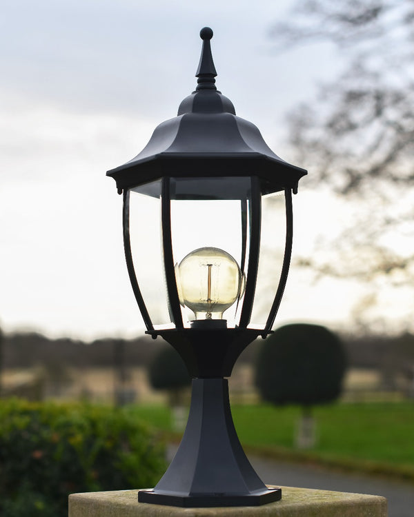 'Giulia' Black Pillar Light