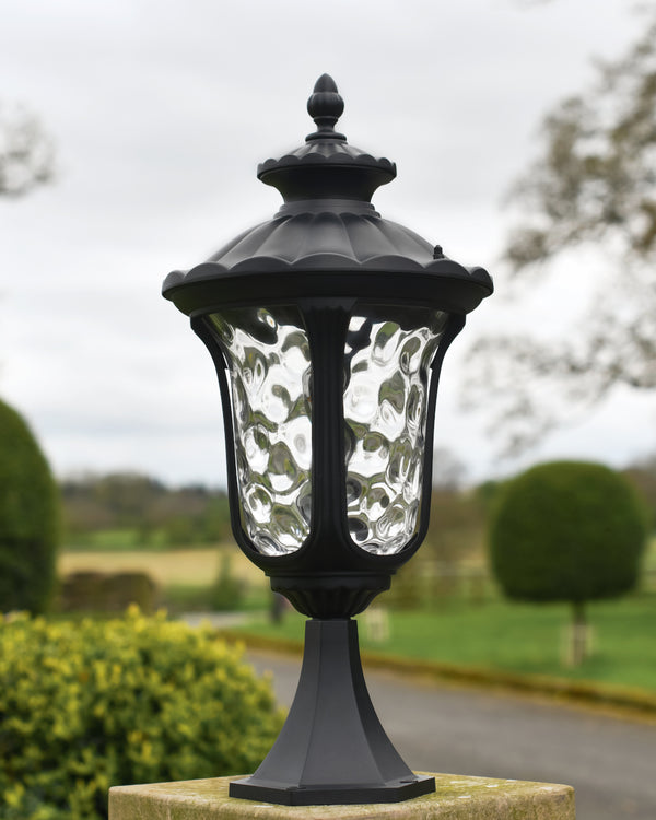 'Benham' Black Pillar Light