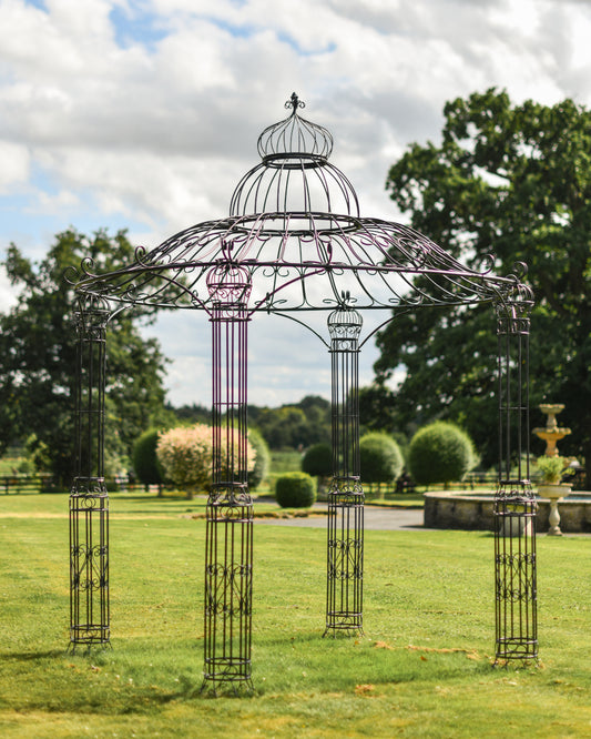 Delux black gazebo 