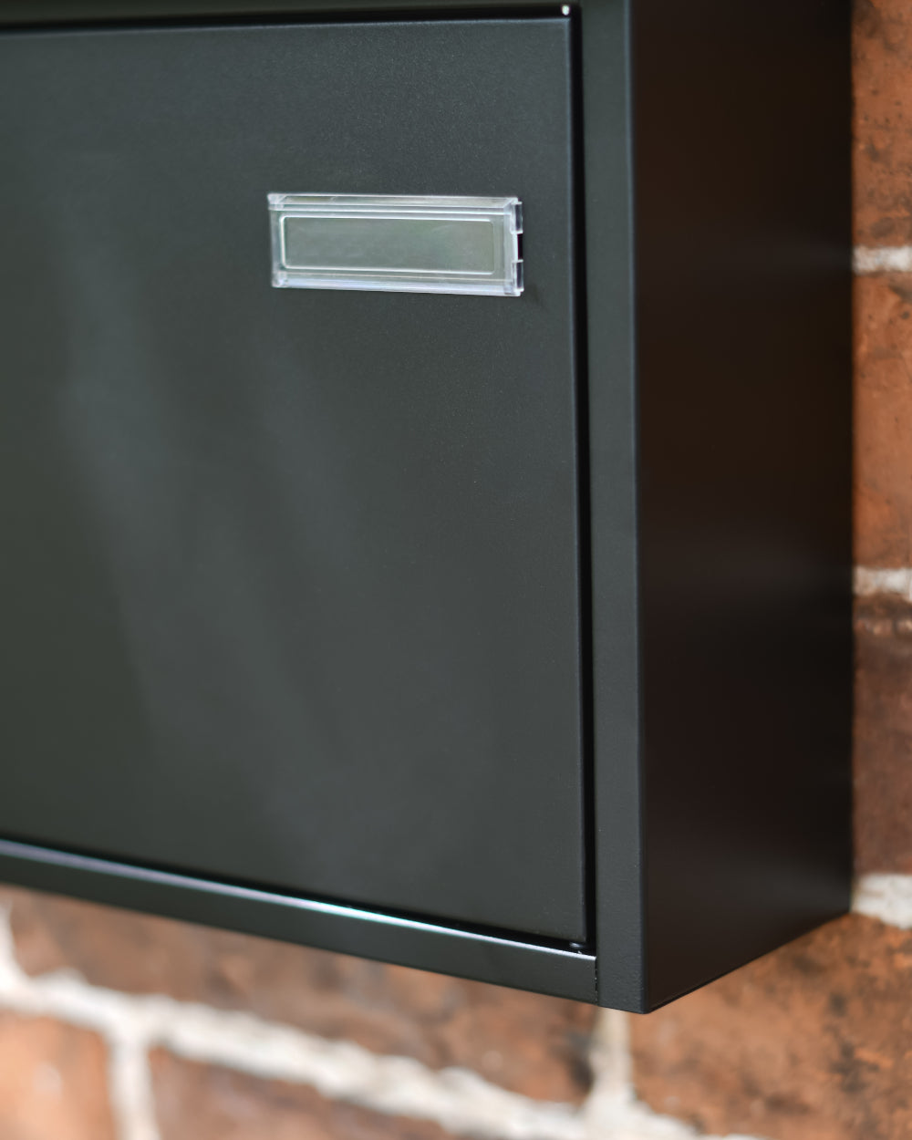 Post box with name tag