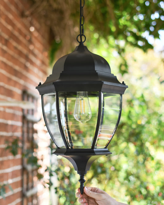 Ornate black lantern