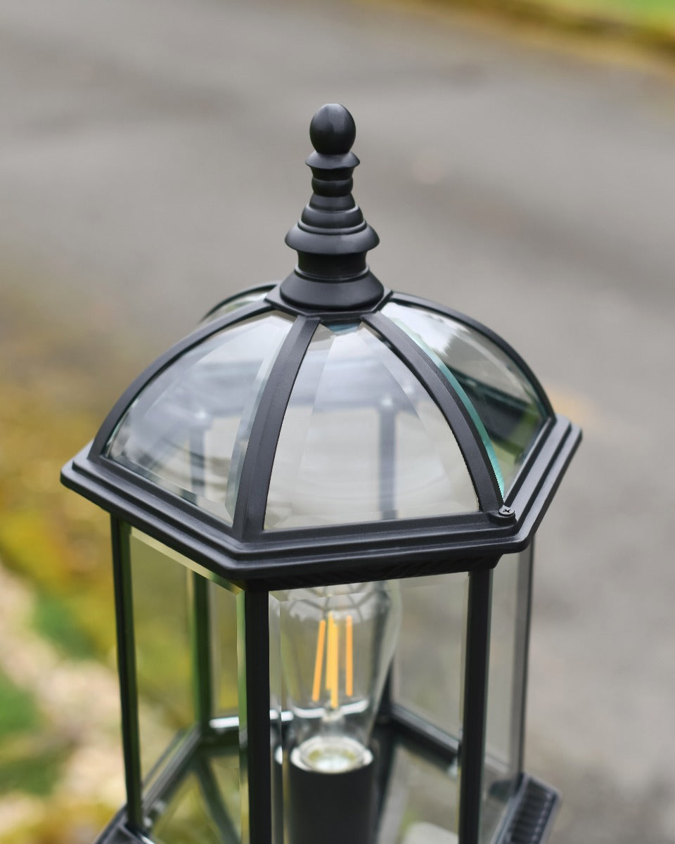 Glass 'Avis Cavea' Dome Pillar Light