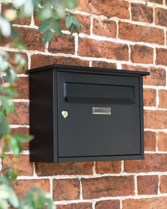Black post box