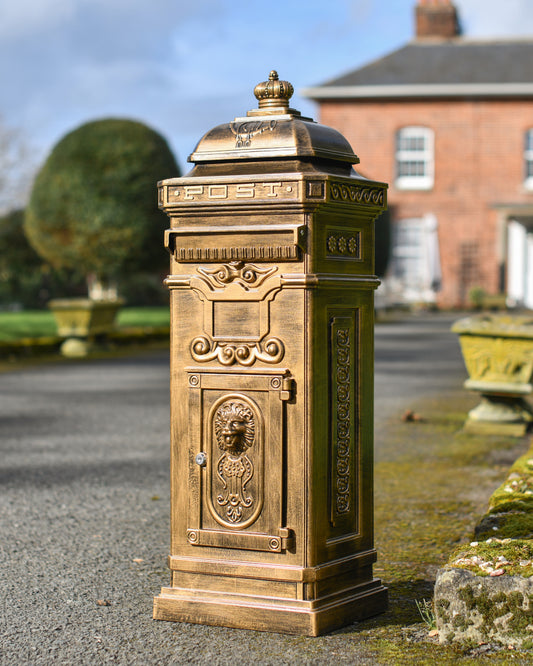 Gold post box 